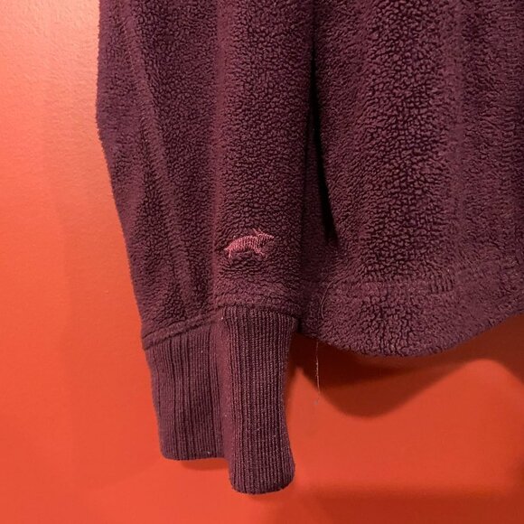 Horny Toad Women's Burgundy Fleece Sweater - Size Medium - Picture 2 of 4